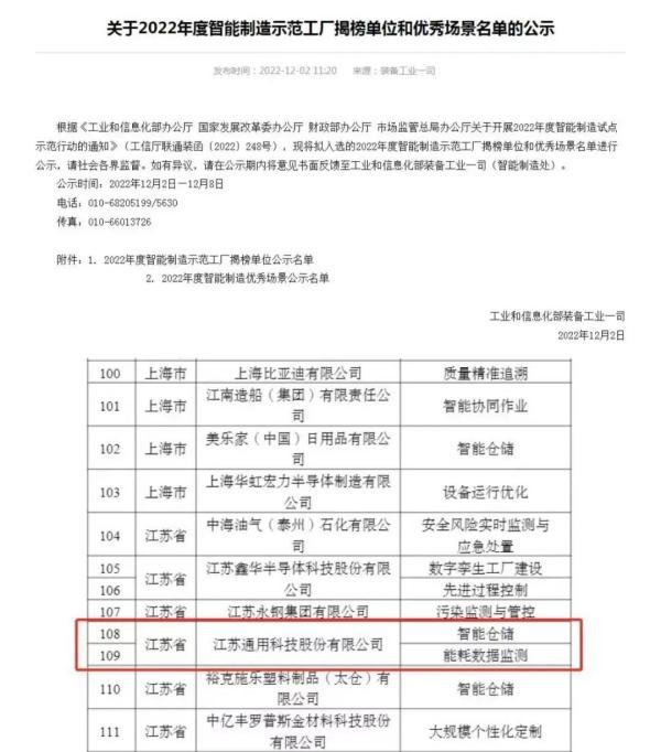 “智”造再提速！通用股份獲評(píng)國家級(jí)智能制造優(yōu)秀場(chǎng)景 智能控制系統(tǒng)集成引領(lǐng)行業(yè)變革